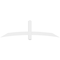 Ekena Millwork Bellingham Architectural Grade PVC Gable Bracket, 72"W x 21"H x 4"D x 4"F, 7/12 Pitch GBP072X21X0404BEL00 - alternate 2